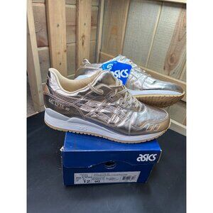 Asics Womens Gel Lyte III Champagne Gold Sneakers Size 12 Metallic Finish New In